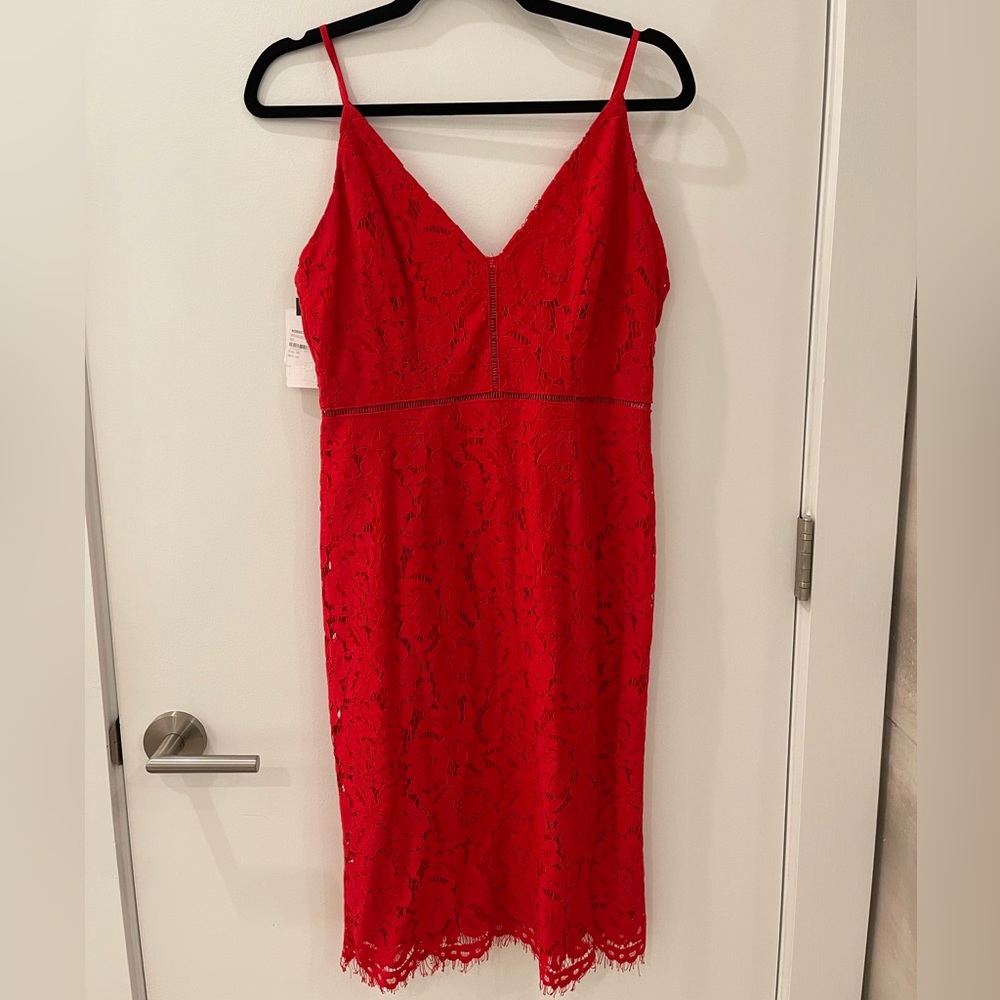 NWT sexy red lace ASTR dress. Size M.